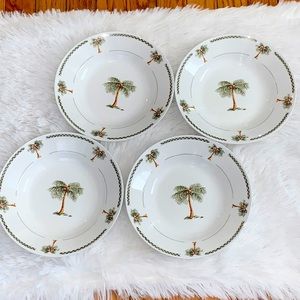 Gibson Palm Tree Salad / Dessert Bowls